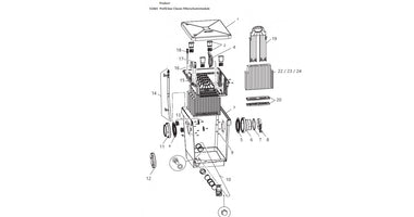 OnderdelenoaseproficlearclassicFilterschuimmoduletekening