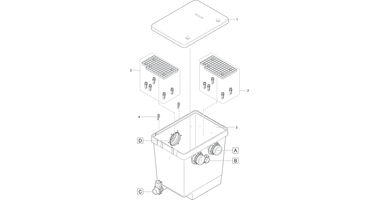 Onderdelenoaseproficlearclassicpompkamertekening
