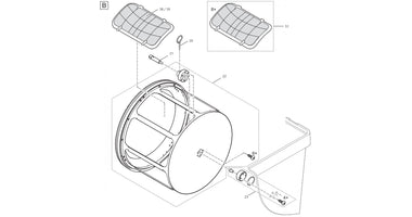Onderdelenoaseproficlearpremiumtrommelfilterpompgevoedtekening3