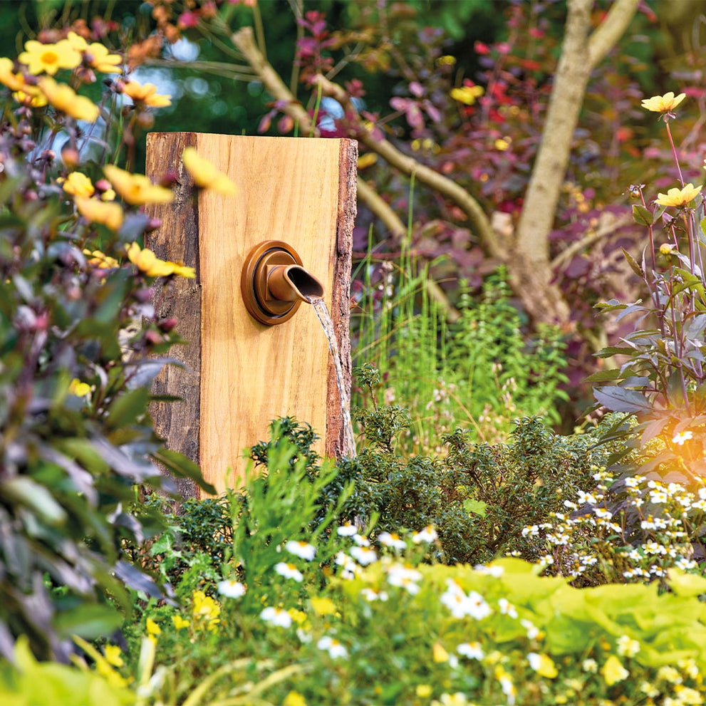 oase-muurkraan-koper-rond-hout