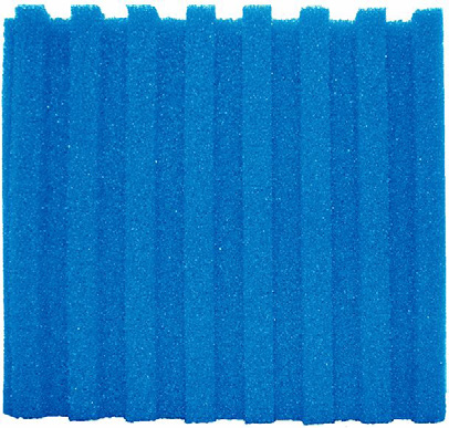 Filterschuim blauw T profiel 58 x 27cm