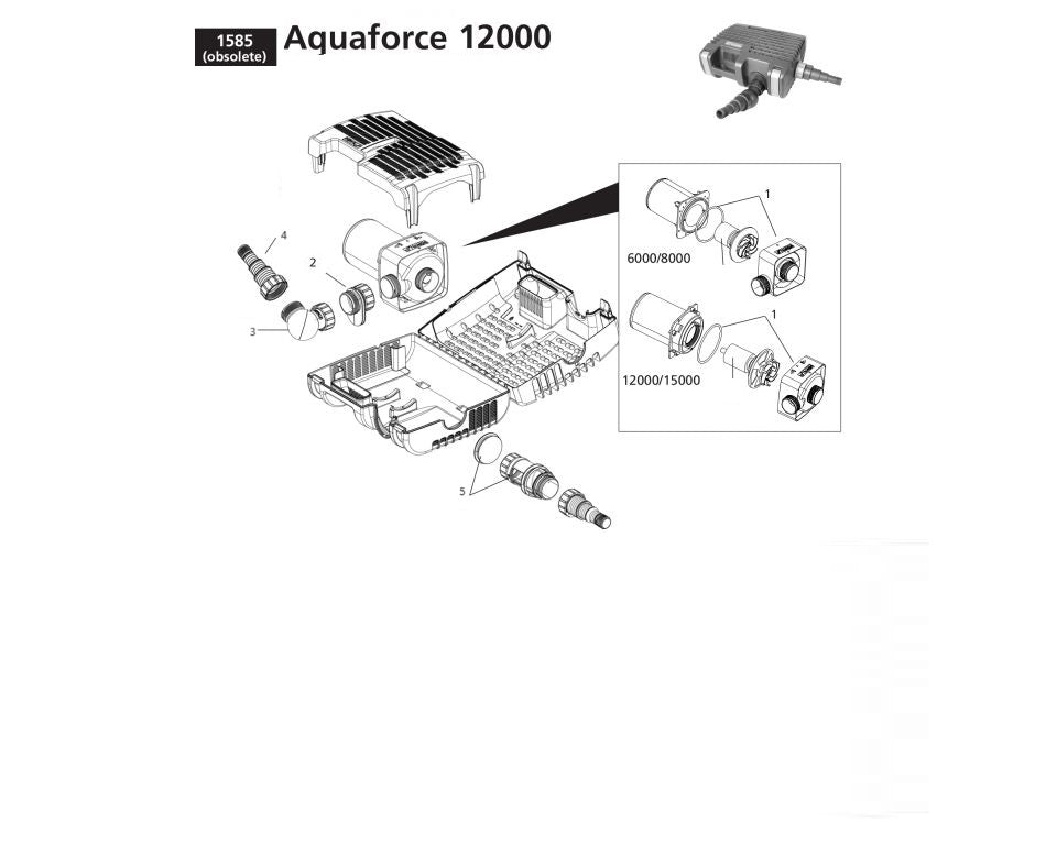 OnderdelenHozelockAquaforce12000tekening