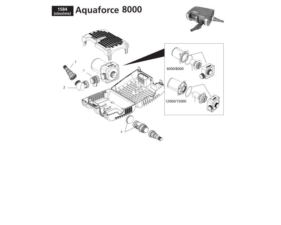 OnderdelenHozelockAquaforce8000tekening