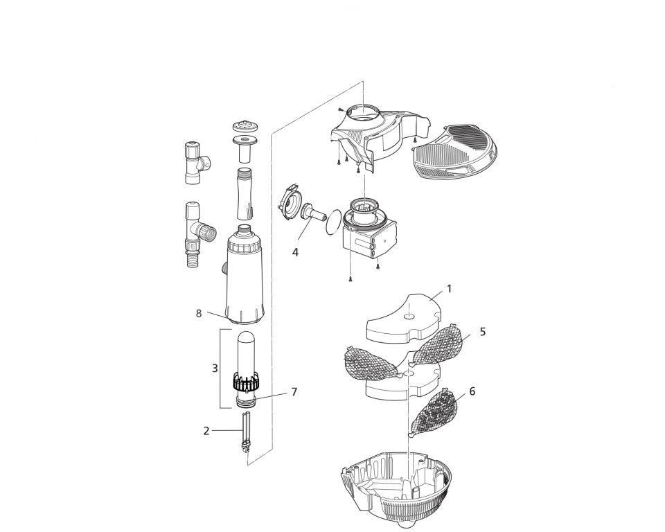 OnderdelenHozelockEasyclear7500tekening