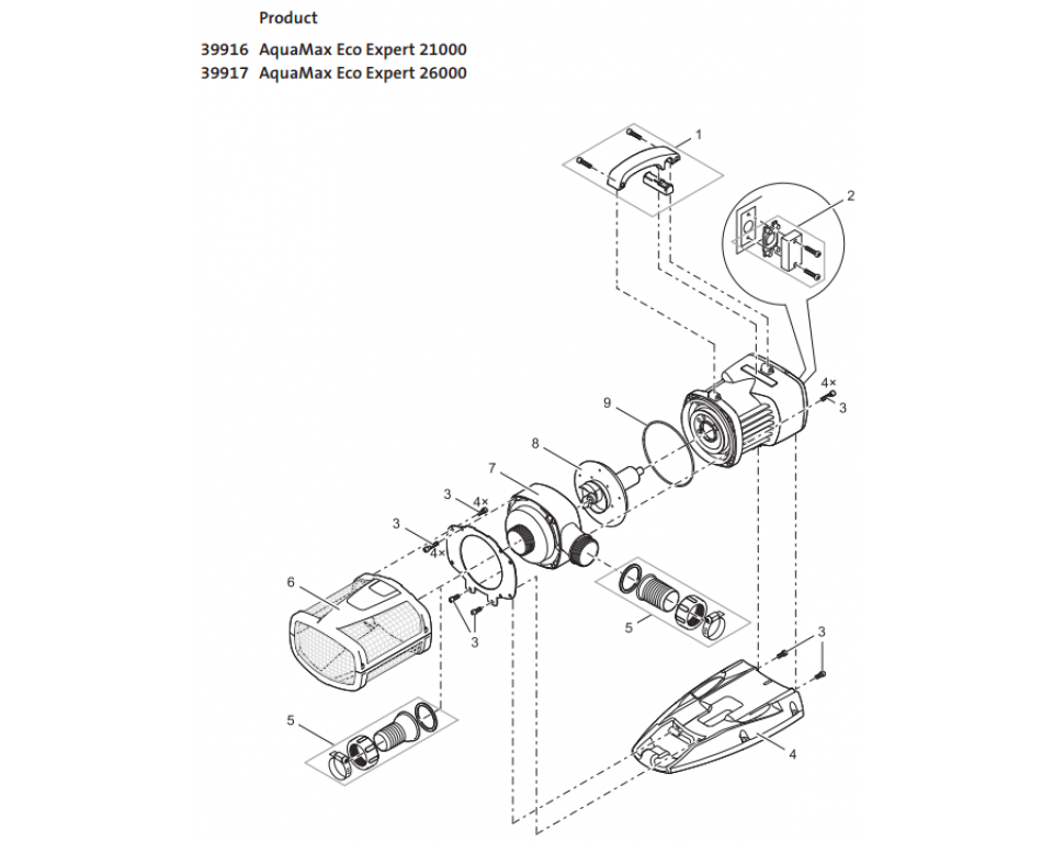 Onderdelenoaseaquamaxecoexpert44000tekening