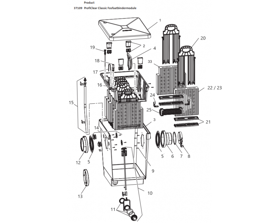 Onderdelenoaseproficlearclassicfosfaatbindermodule