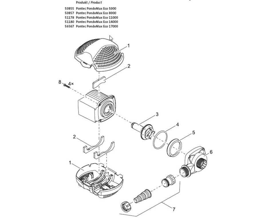 Onderdelenpontecpondomaxeco17000tekening