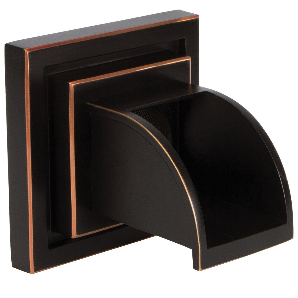 Oase Wateruitloop Vierkant Brons | Muurspuwer