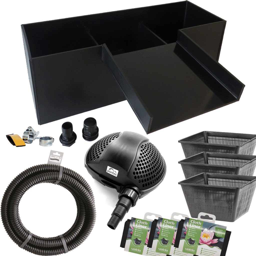 Plantenfilter Met Waterval 75x25x25cm Complete Set
