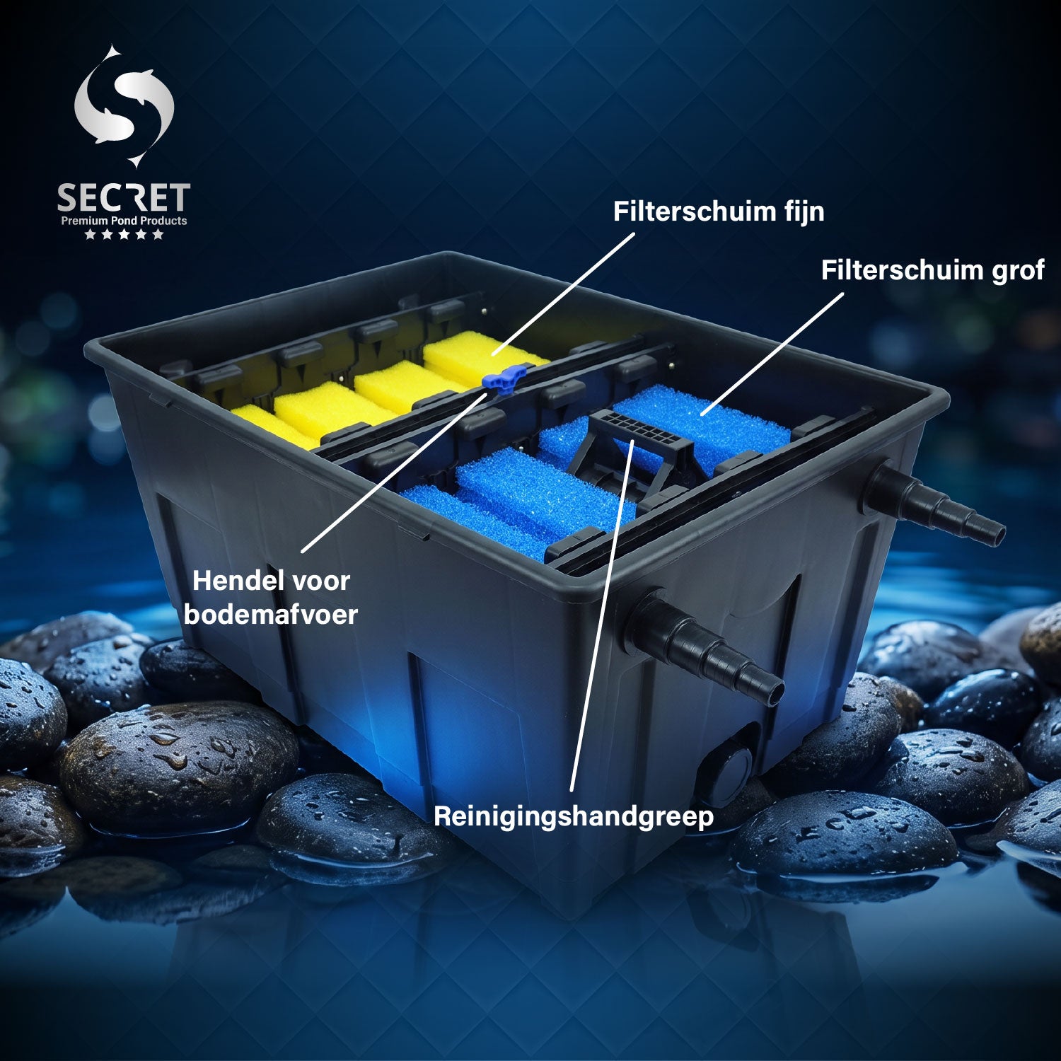 secret-biolux-36000-vijverfilter-filterschuim