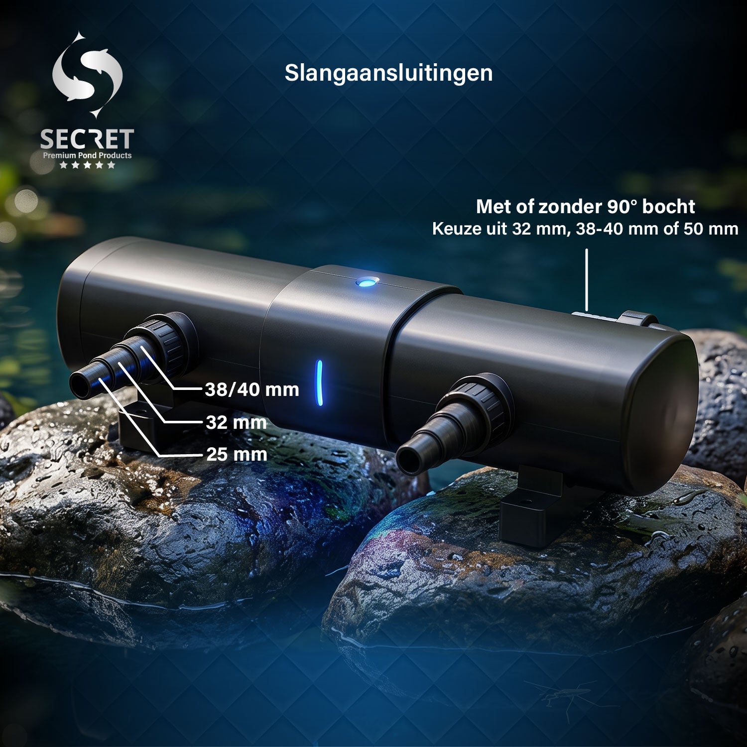 secret-uvc-filter-110-watt-uv-slangaansluitingen