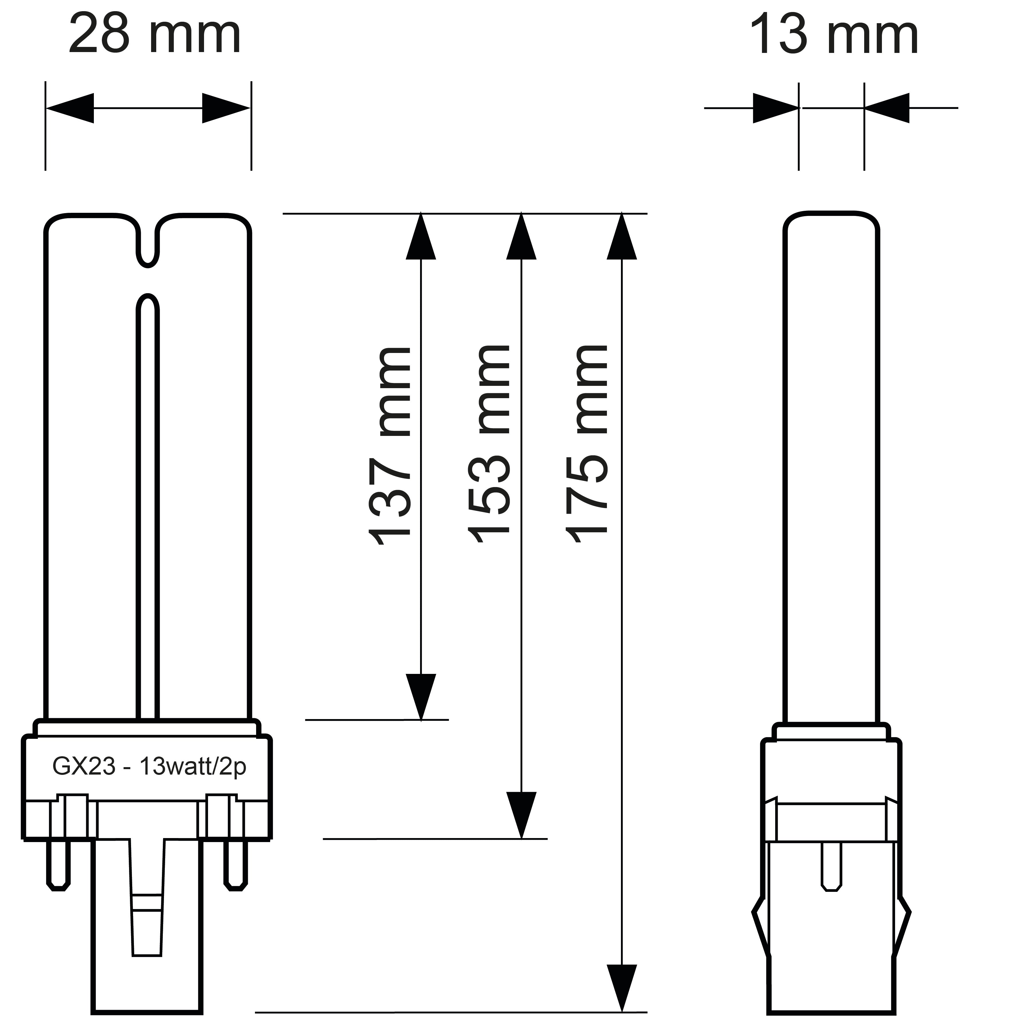 uv-lamp-13-watt-tekening
