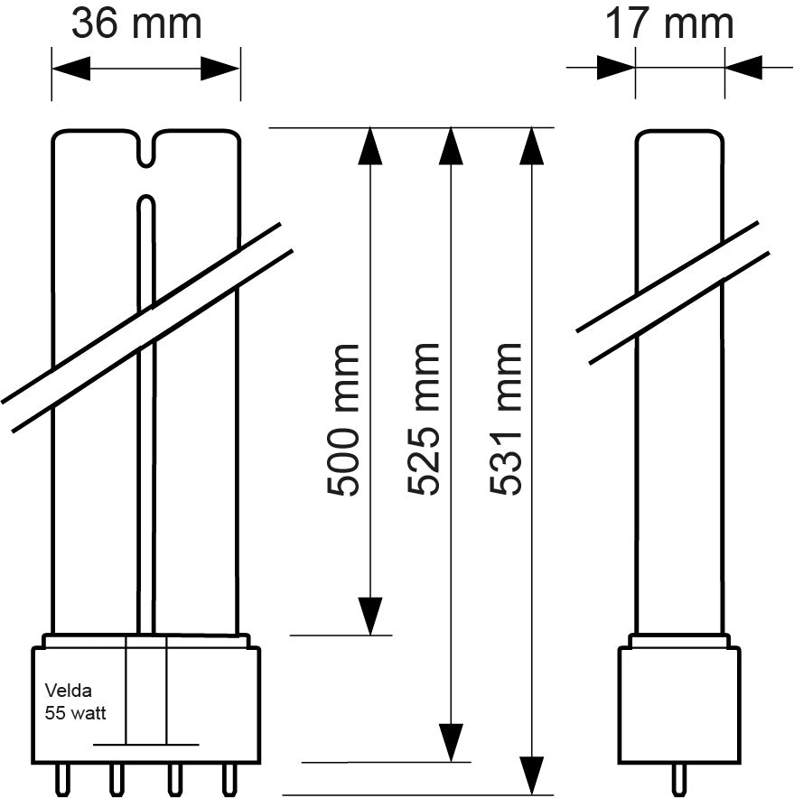 velda-55-watt-uv-lamp-tekening