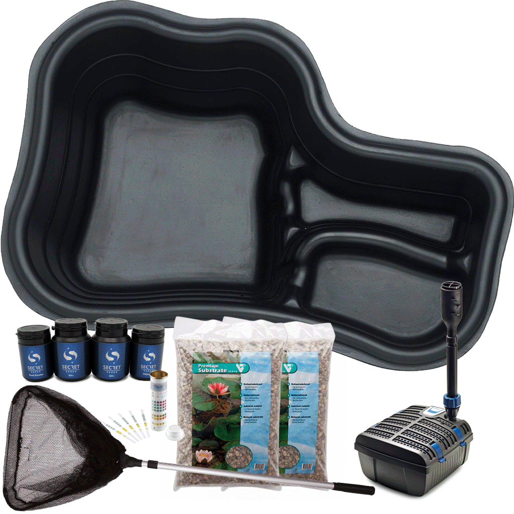 Voorgevormde Vijverbak Set 150 liter Compleet