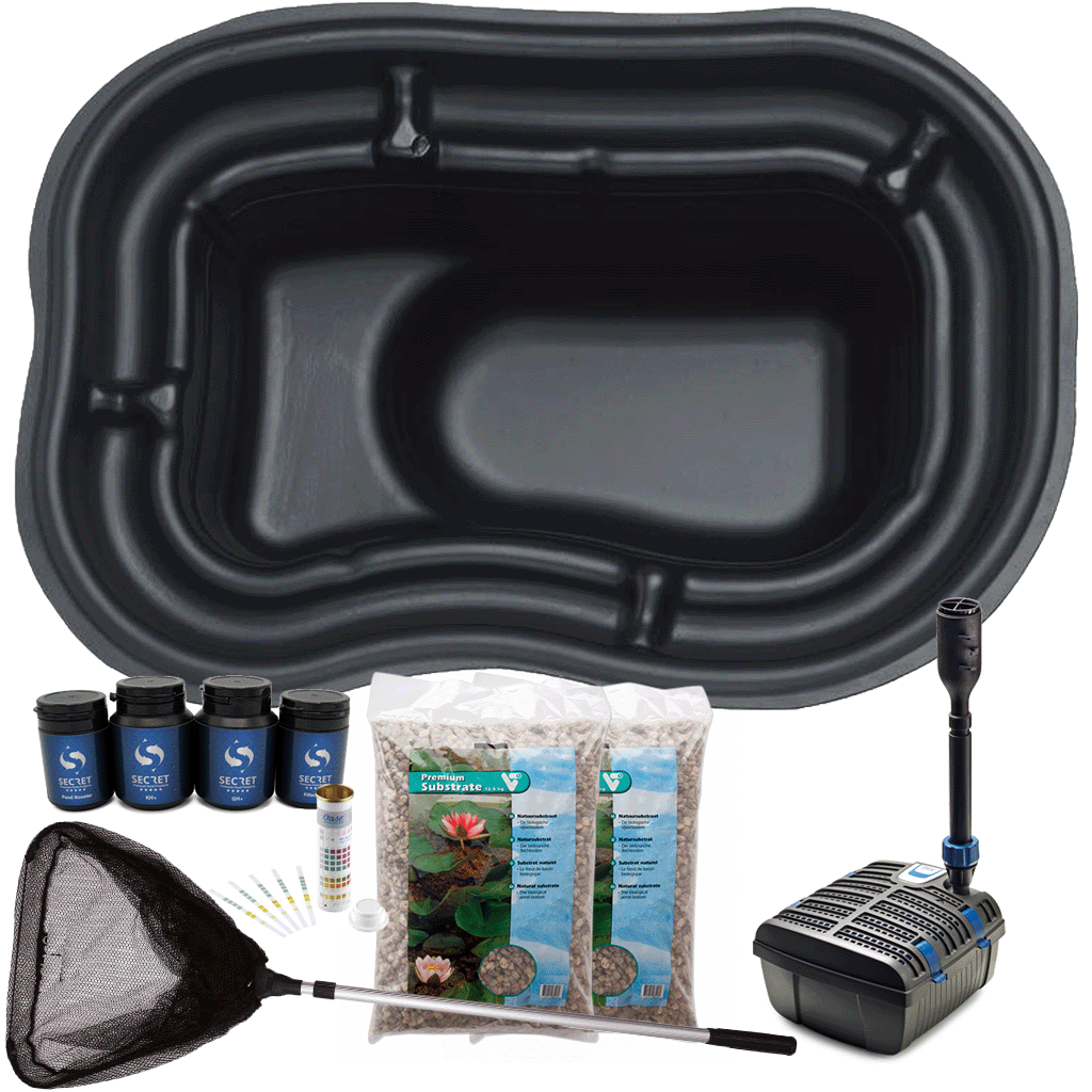 Voorgevormde Vijverbak Set 250 liter Compleet