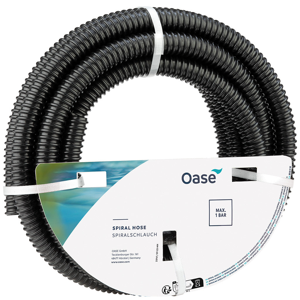 Vijverslang Zwart 20mm rol 10 meter | Spiraalslang