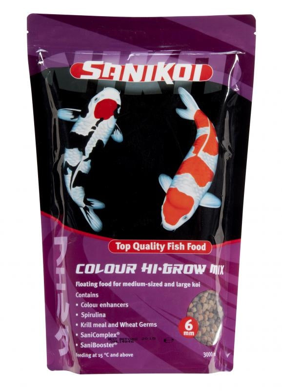 SaniKoi Colour Hi-Grow Mix 6mm 3000ml