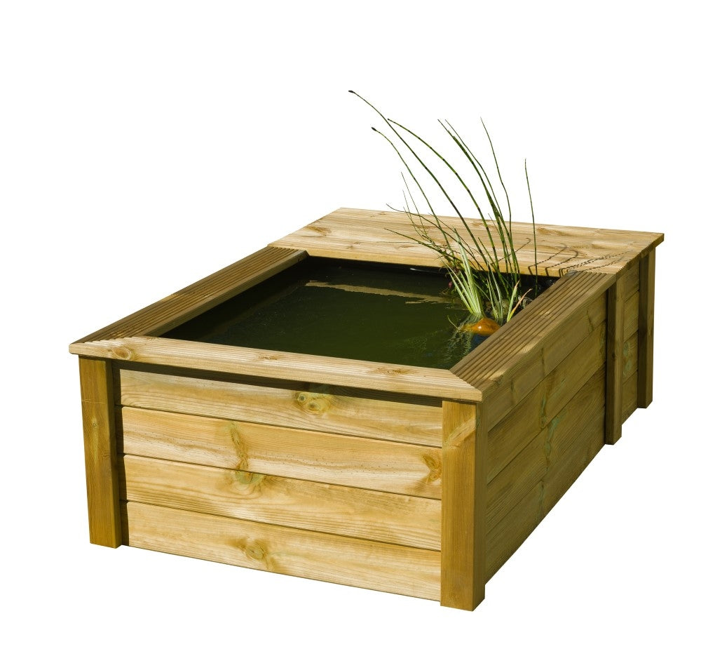 Holzteichwanne Set Quadro III