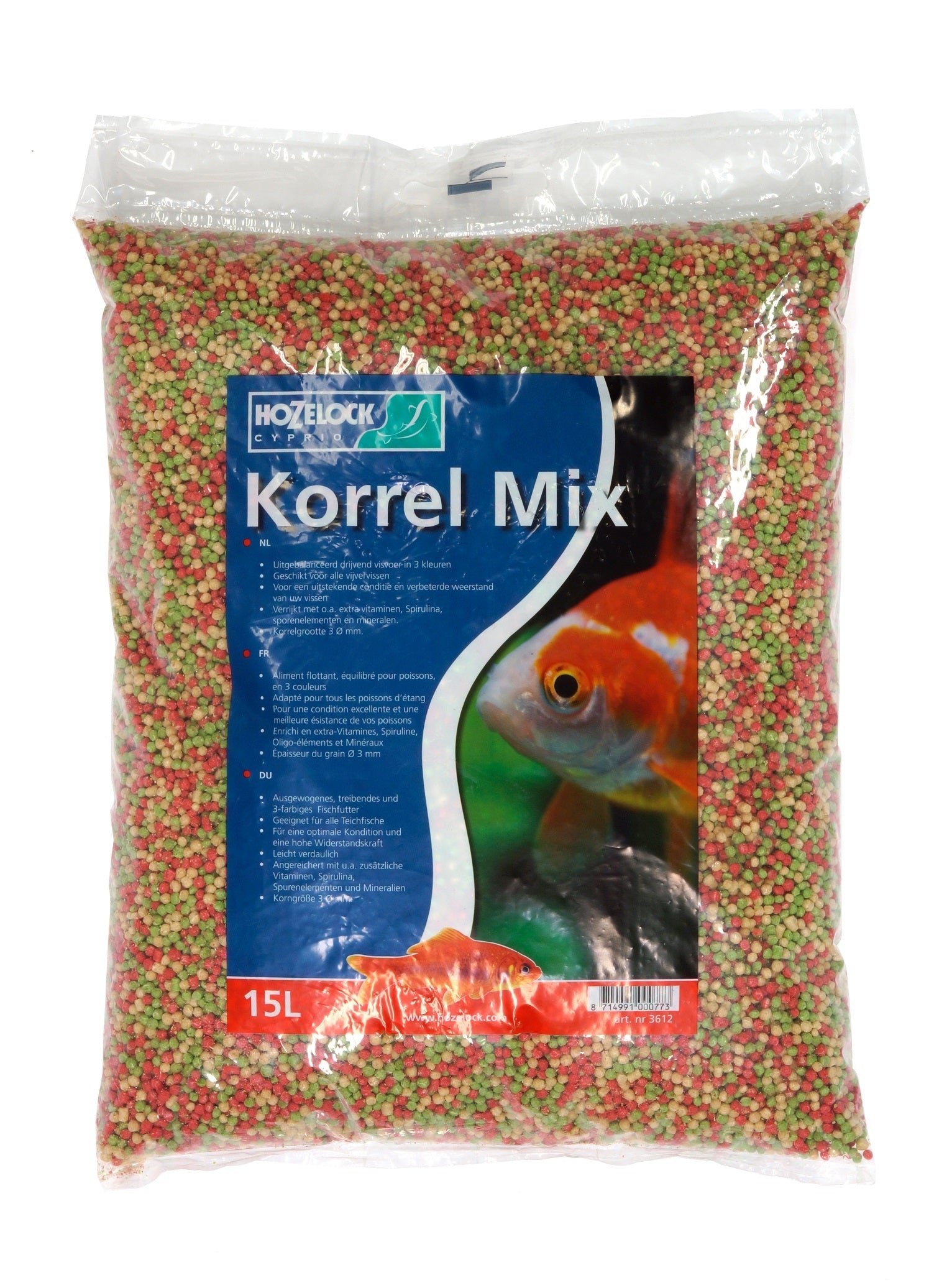 Hozelock Visvoer Korrels 15 Liter