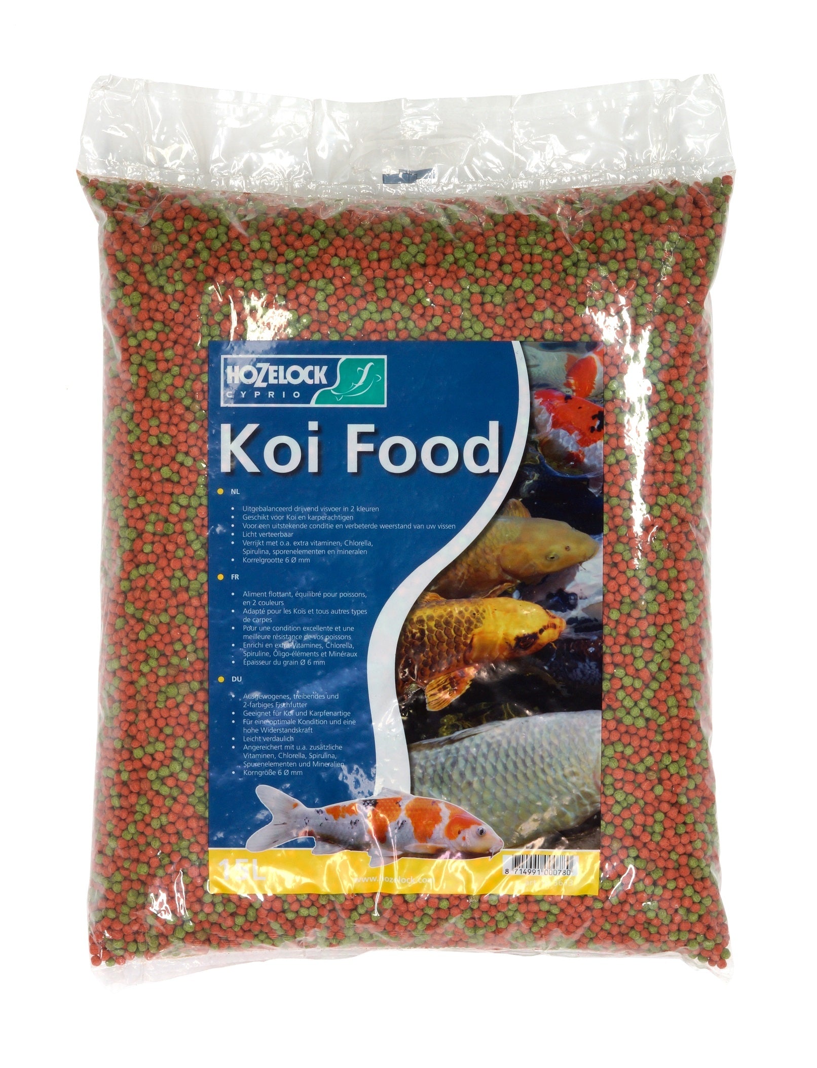 Hozelock Visvoer Koi Mix 15 Liter
