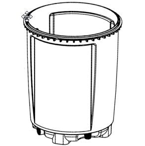 Filterfass für Clear Control 25 Classic
