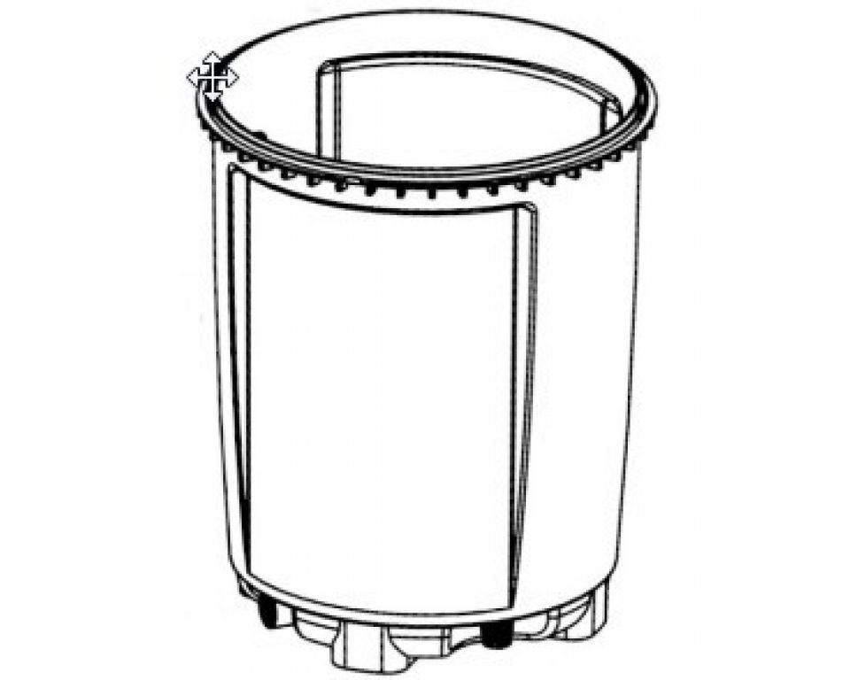 Filtervat voor de Clear Control 25 NG