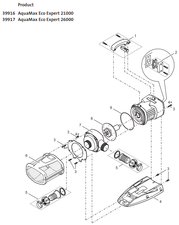 oase-aquamax-eco-expert-21000-onderdelen-tekening