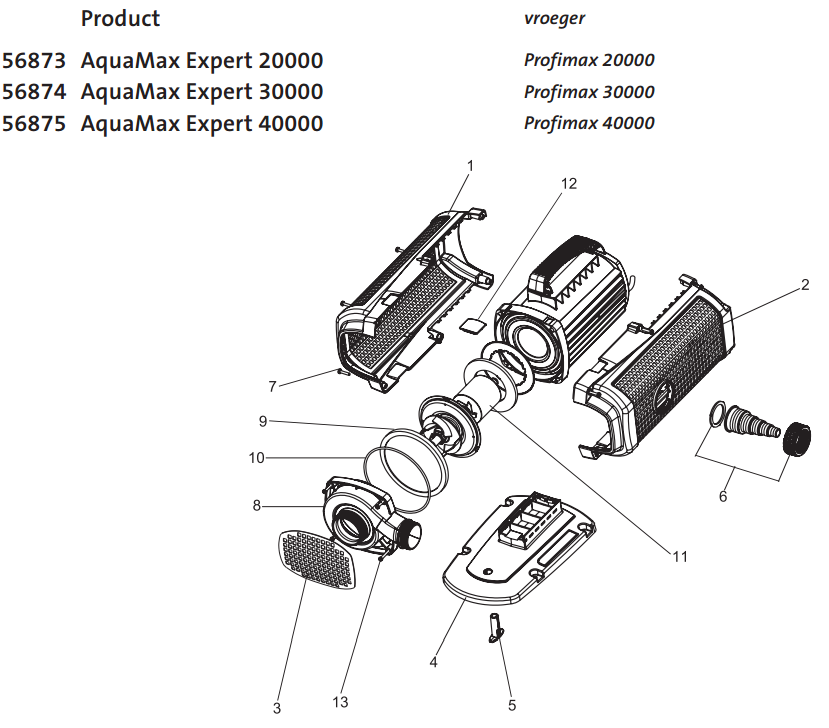 oase-aquamax-expert-30000-onderdelen-tekening