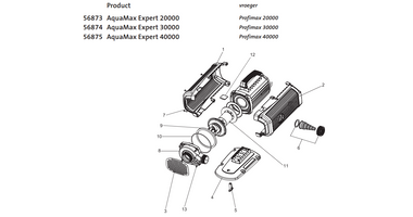 oase-aquamax-expert-40000-onderdelen-tekening