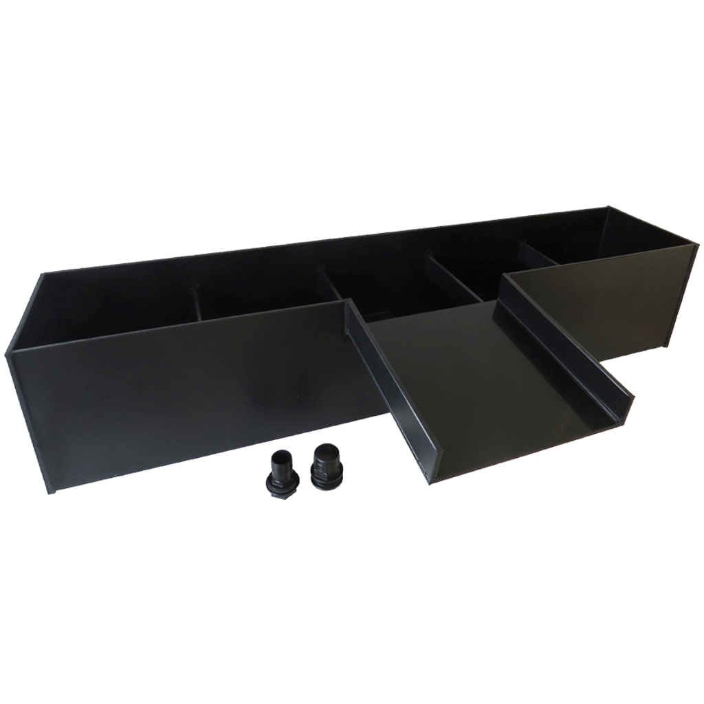 Plantenfilter met waterval 150x25x25cm.